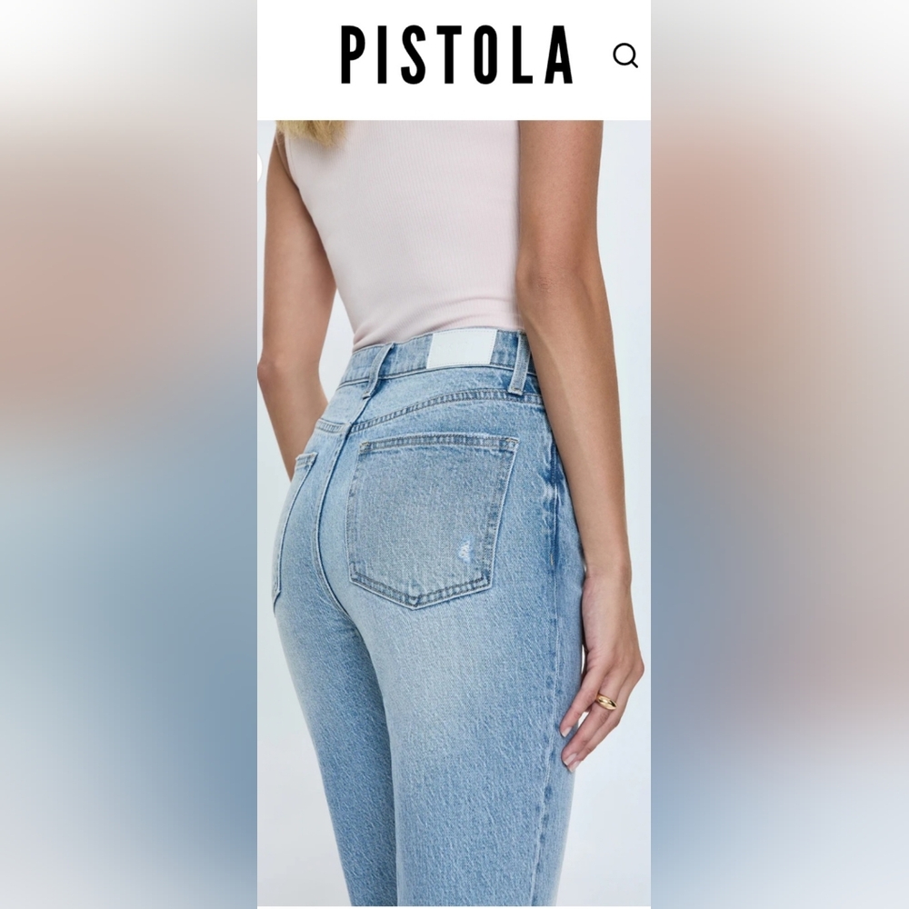 PISTOLA Aline Cropped Designer Jeans Size
